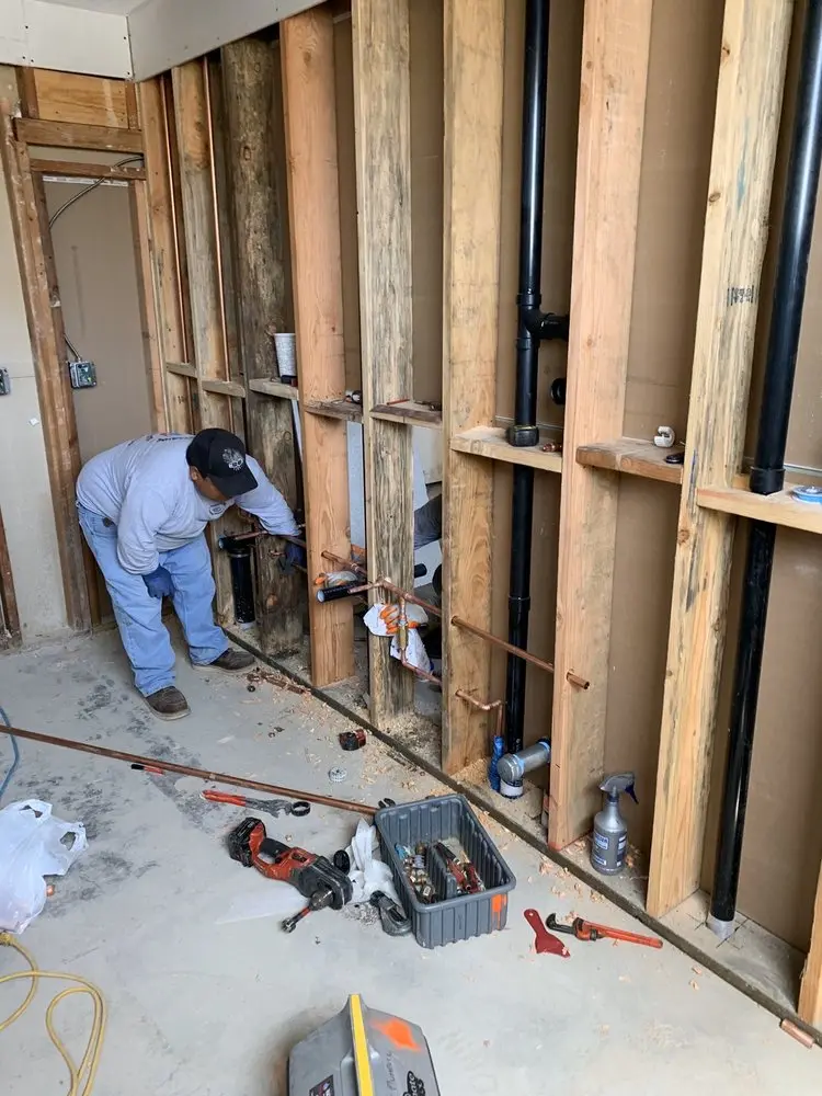 Commercial rough-in plumbing for Commercial Plumbing in Overpeck